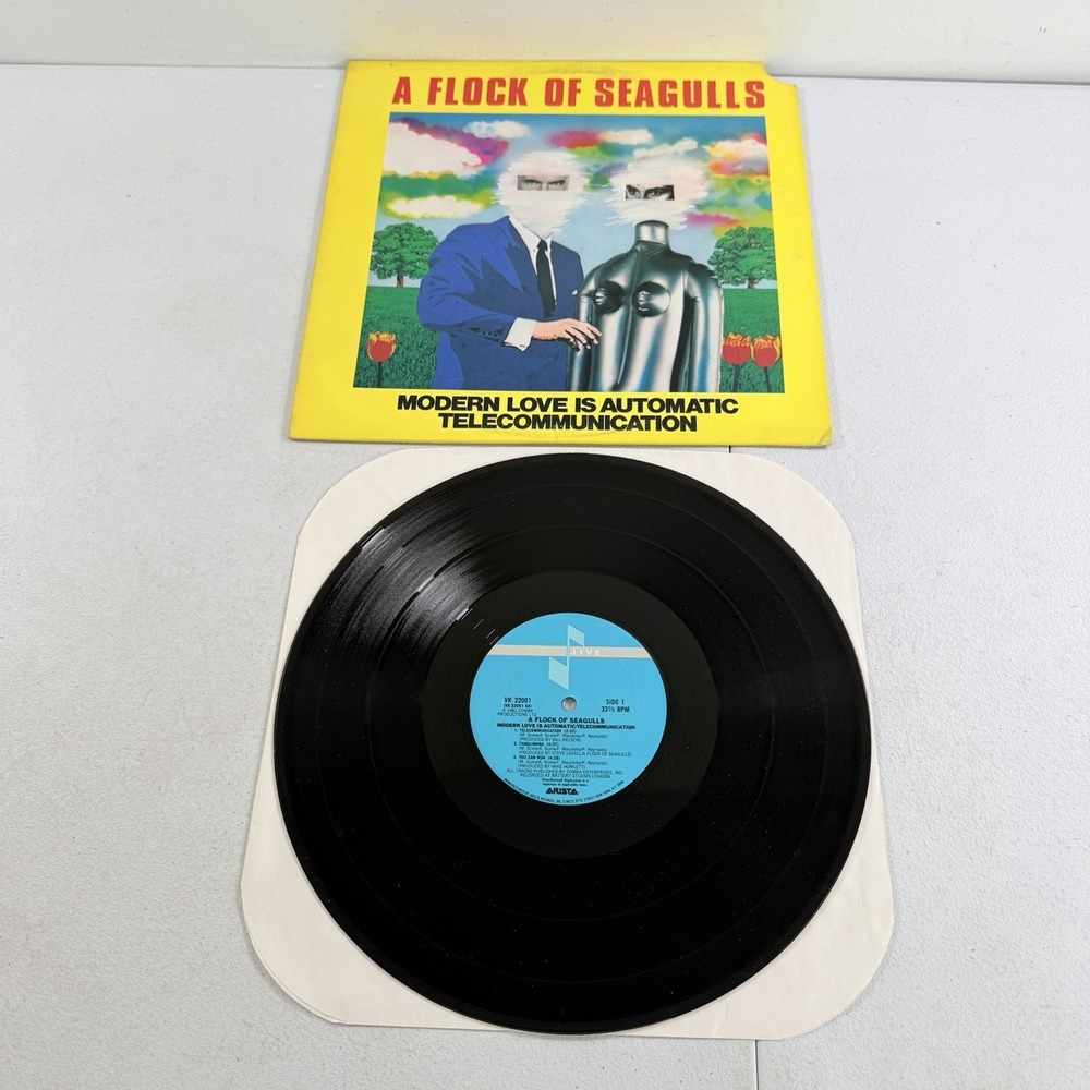 A Flock Of Seagulls Modern Love‎ Is Automatic LP 1981  VK 22001 Arista EX